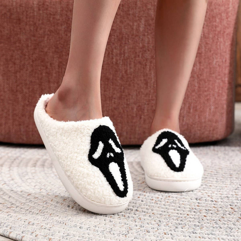 NEW HALLOWEEN GHOST FACE COTTON SLIPPERS_CWSHS0758