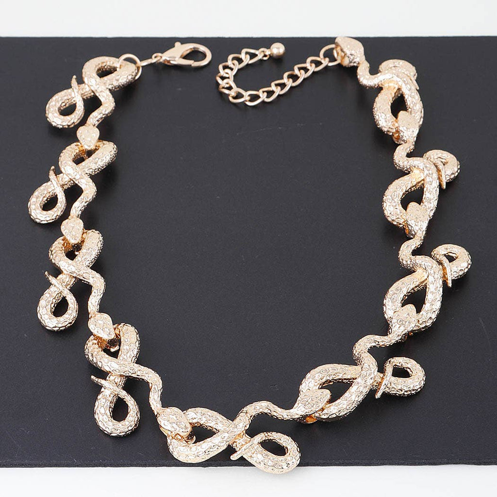 Luxury Snake Loop Necklace