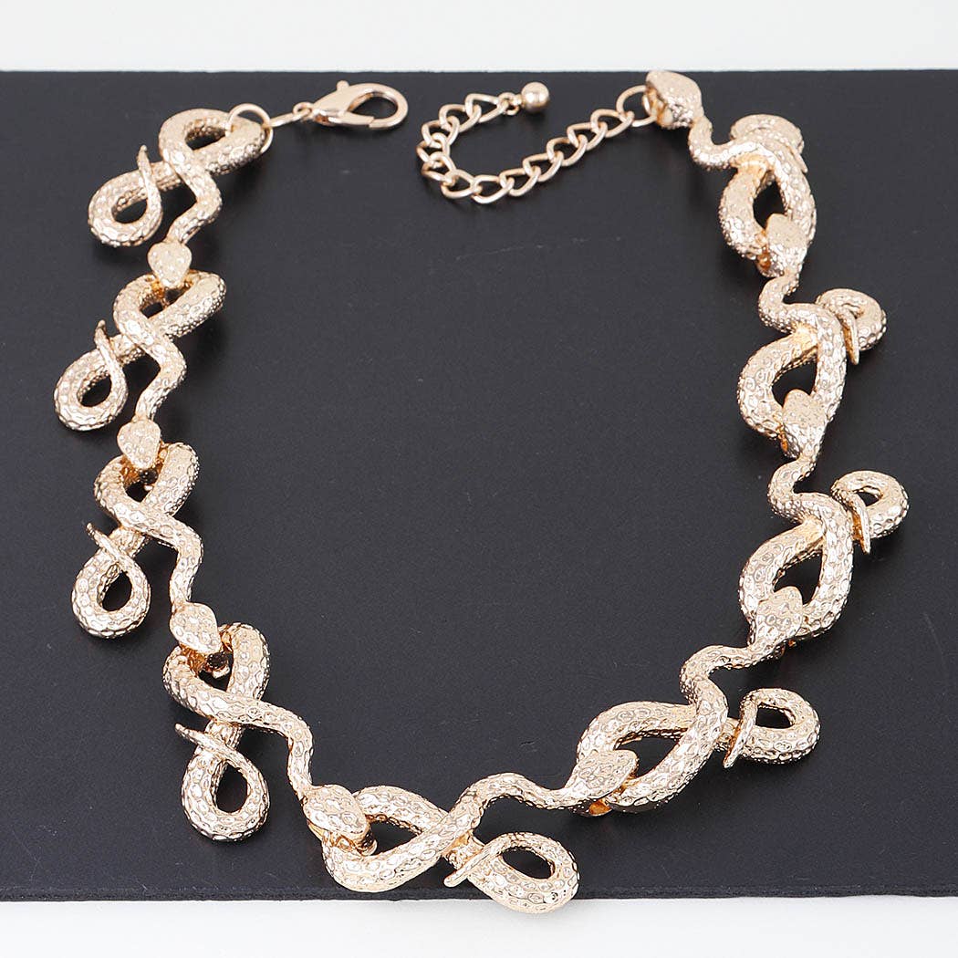 Luxury Snake Loop Necklace
