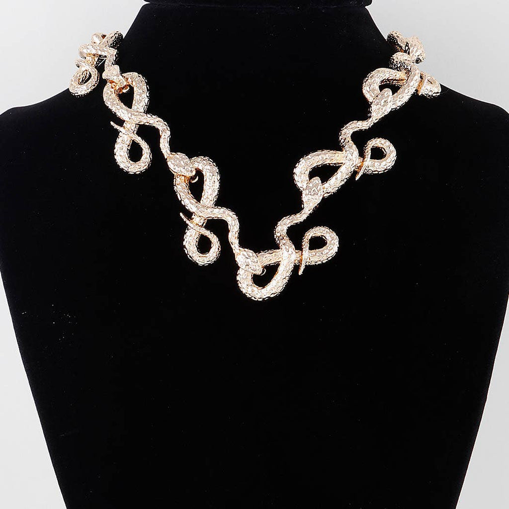 Luxury Snake Loop Necklace