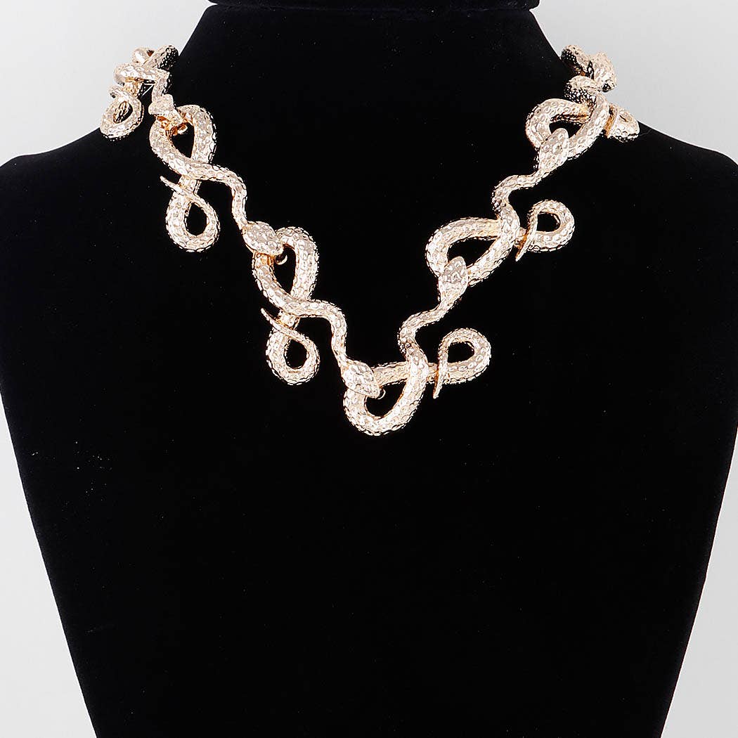 Luxury Snake Loop Necklace