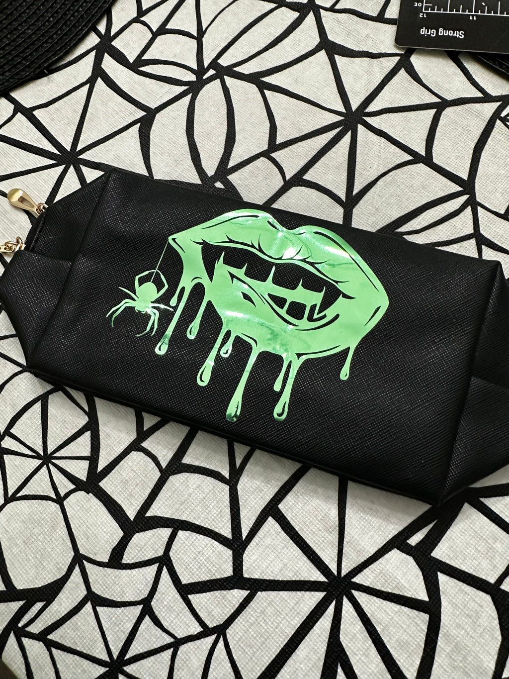 Vampire Metallic Cosmetic Travel Bag