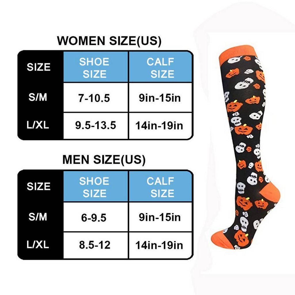 HALLOWEEN SPORTS COMPRESSION SOCKS WOMEN_CWMS1882