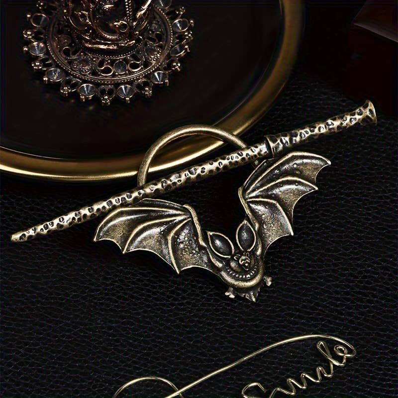 Women Fashion Vintage Gothic Bat Hairpin
