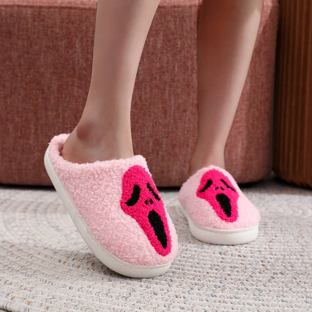 NEW HALLOWEEN GHOST FACE COTTON SLIPPERS_CWSHS0758