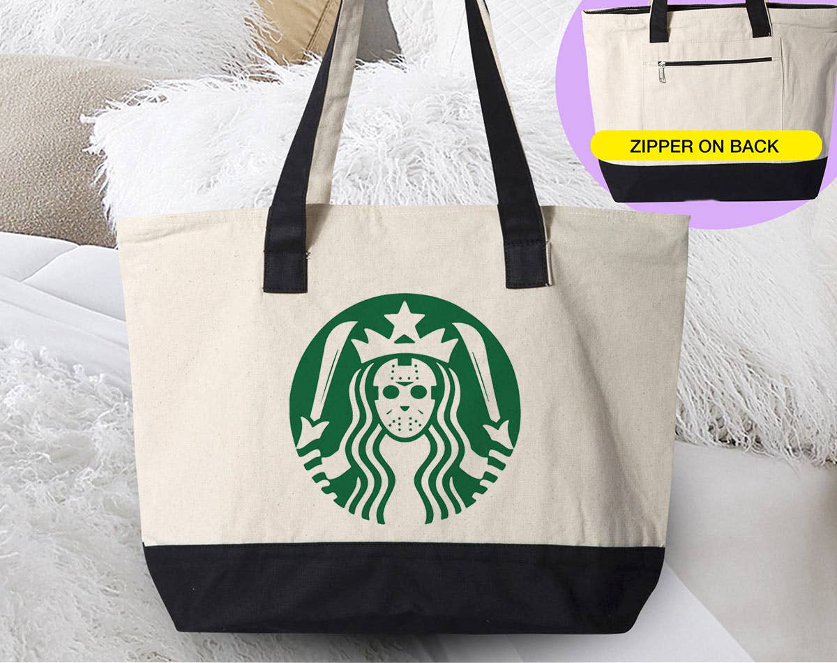 Jason Bucks - Funny Halloween Canvas Zipper Tote Bag