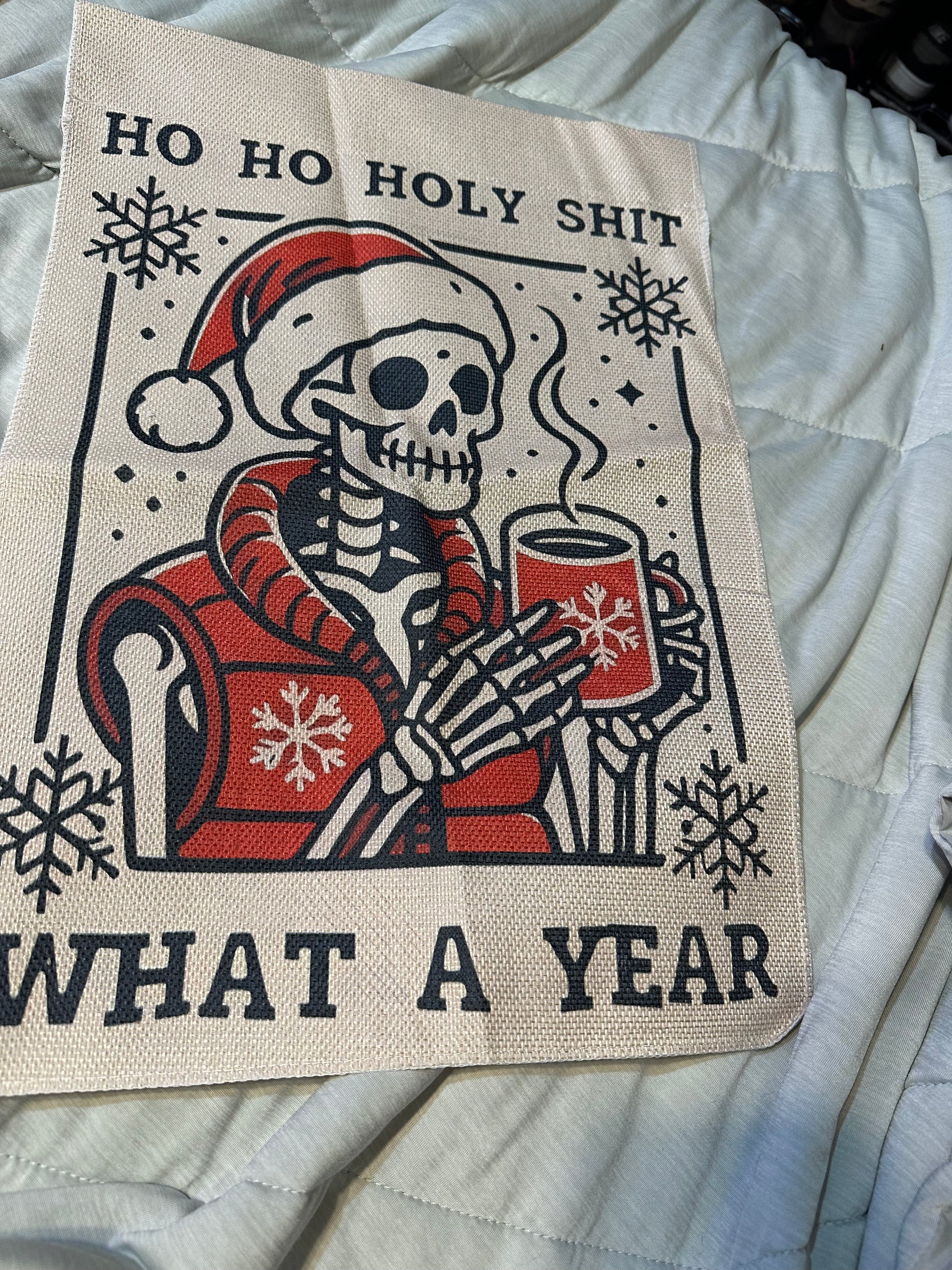 Spooky Christmas Garden Flag