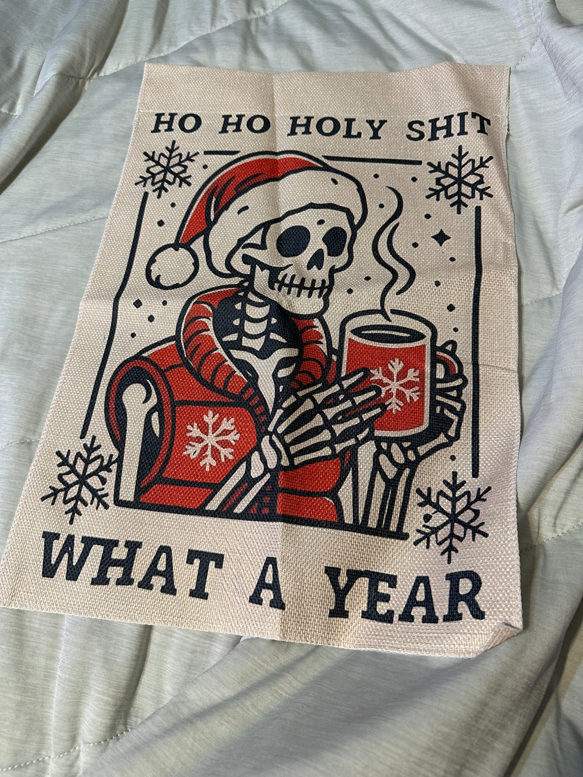 Spooky Christmas Garden Flag