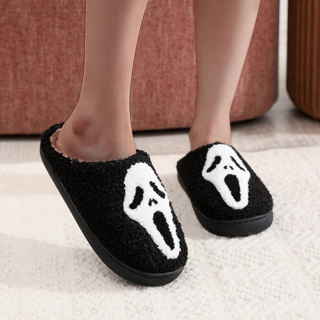 NEW HALLOWEEN GHOST FACE COTTON SLIPPERS_CWSHS0758