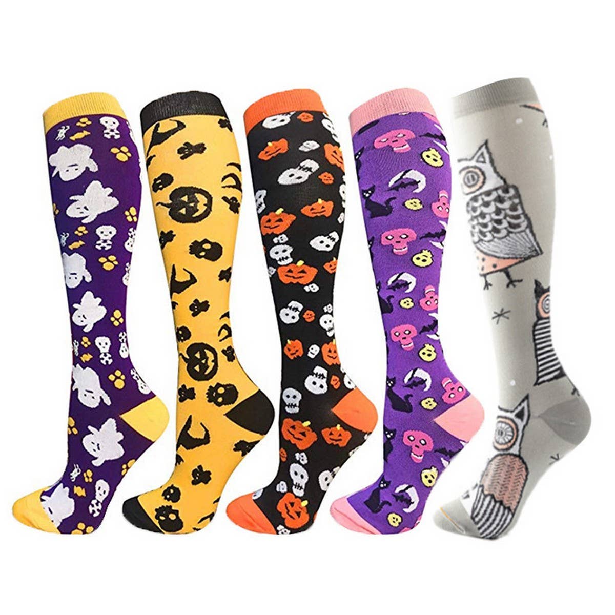 HALLOWEEN SPORTS COMPRESSION SOCKS WOMEN_CWMS1882