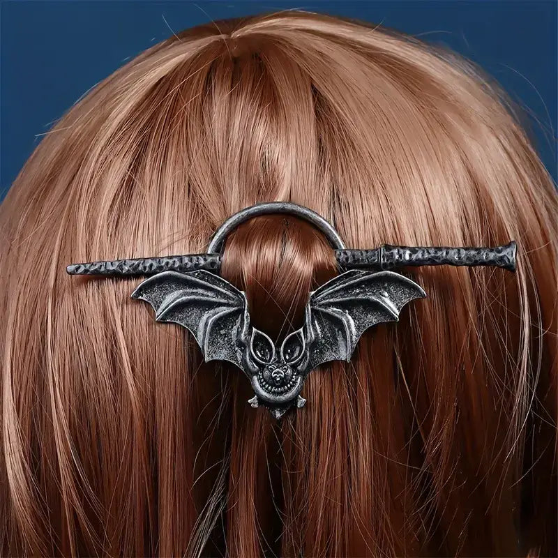 Women Fashion Vintage Gothic Bat Hairpin